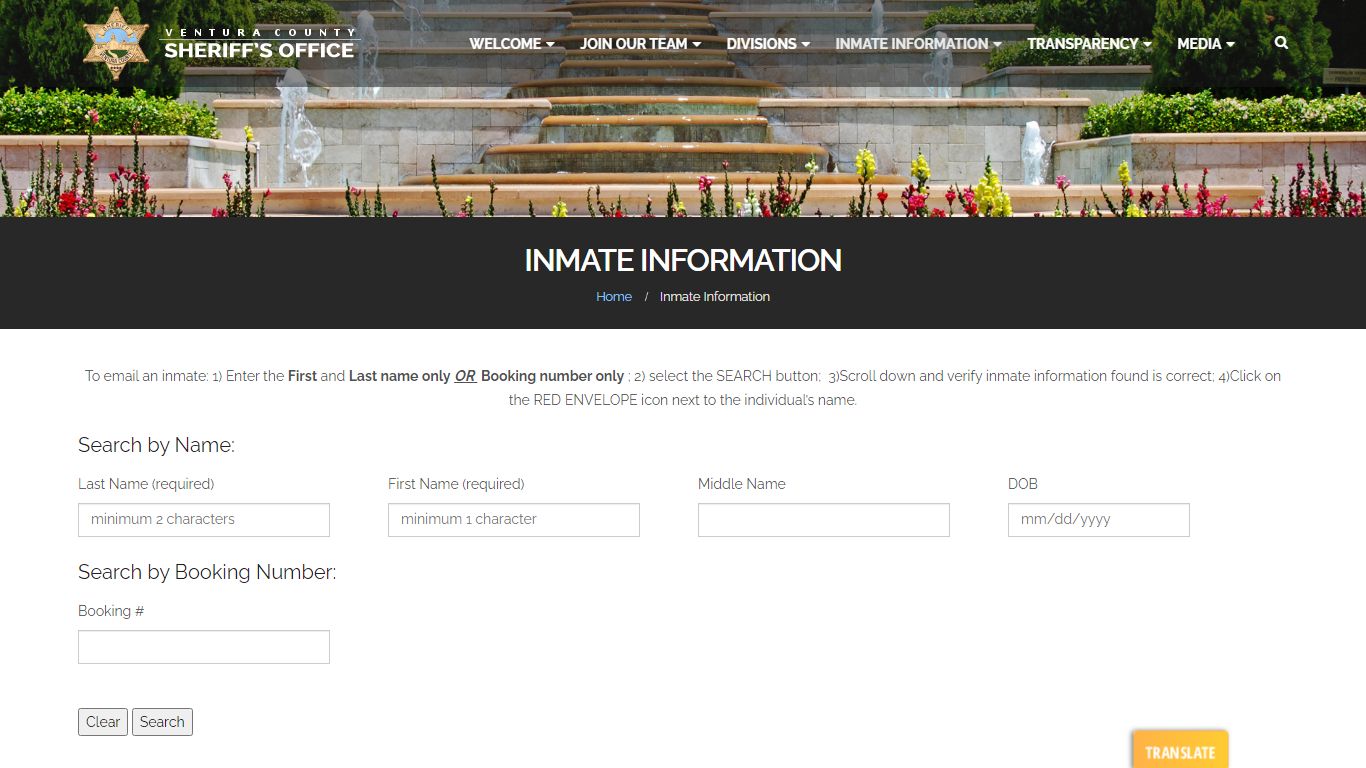 Inmate Information - Ventura County Sheriff's Office